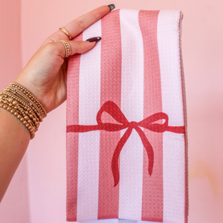 Put A Bow On It Geometry Tea Towel