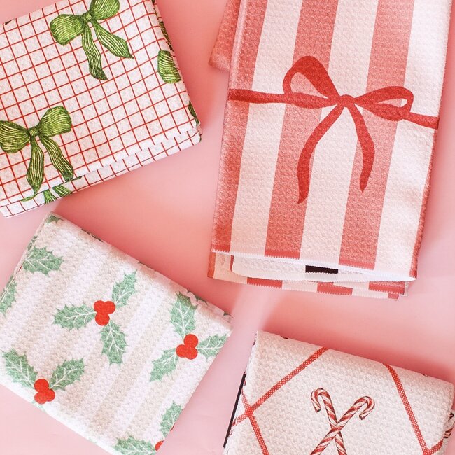 Put A Bow On It Geometry Tea Towel