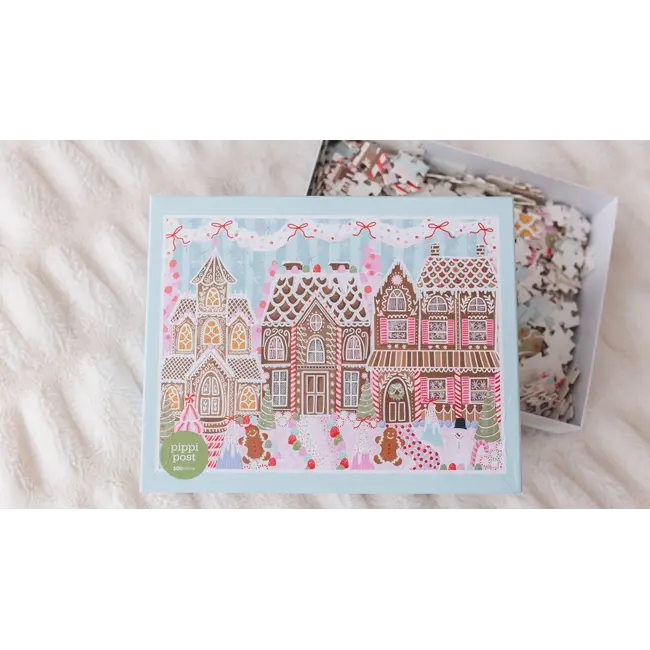 Gingerbread Village - 500 Piece Christmas Jigsaw Puzzle