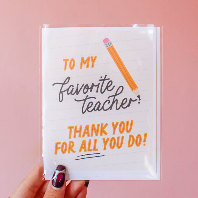 To My Favorite Teacher Card