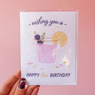 Happy Hour Birthday Cocktail Card
