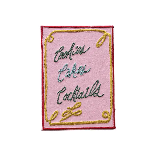 Season's Eatings Handmade Embroidered Fabric Recipe Book