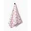 Festive Candy Canes Geometry Tea Towel