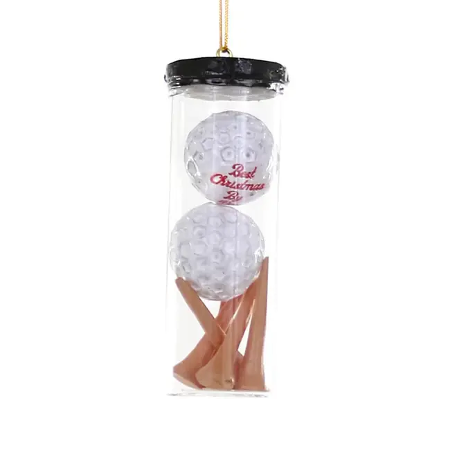 Golf Balls and Tees Ornament