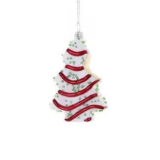 Christmas Tree Cake with Bite Ornament