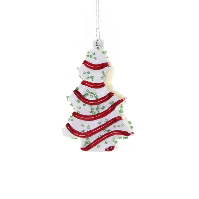 Christmas Tree Cake with Bite Ornament