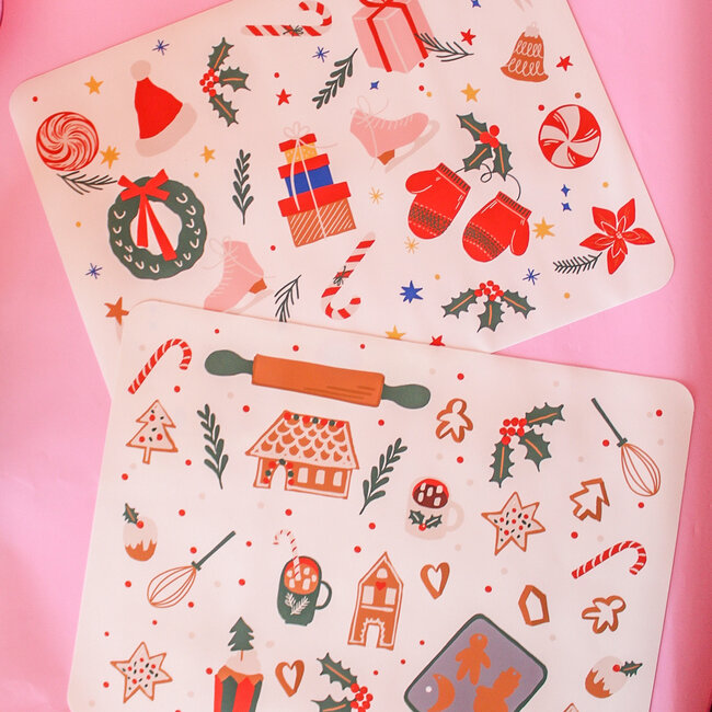 Silicone Baking Mat Cream - Baking Icons
