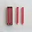 Unscented Package Shaped Taper Candles in Box, Pink & Red, Set of 2