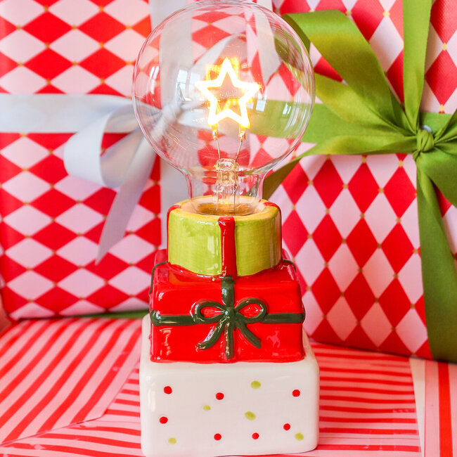 Ceramic Packages Light with LED Star Shaped Filament Lightbulb