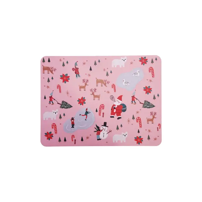 Silicone Baking Mat - Pink North Pole