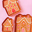 Small Enamel Holiday Gingerbread House Plate