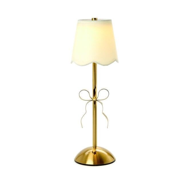 LED Portable Cordless Gold Bow Lamp
