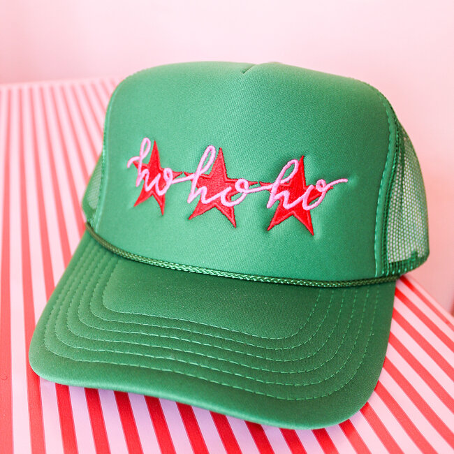 HOHOHO Green Trucker Hat