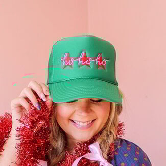 HOHOHO Green Trucker Hat