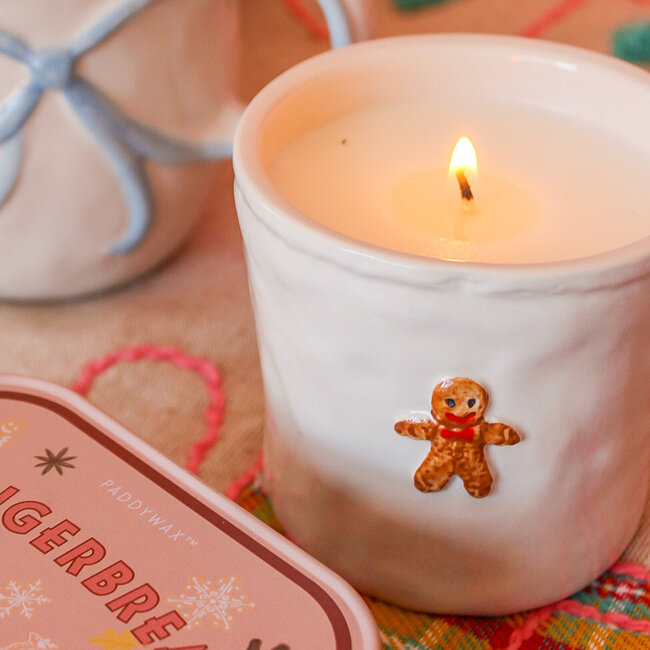 Gingerbread Bistro 8oz Ceramic Candle