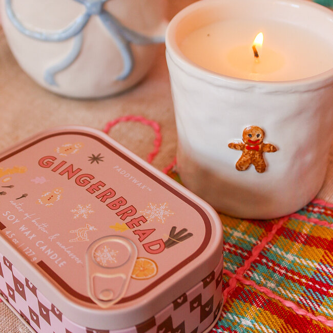 Gingerbread Bistro 8oz Ceramic Candle