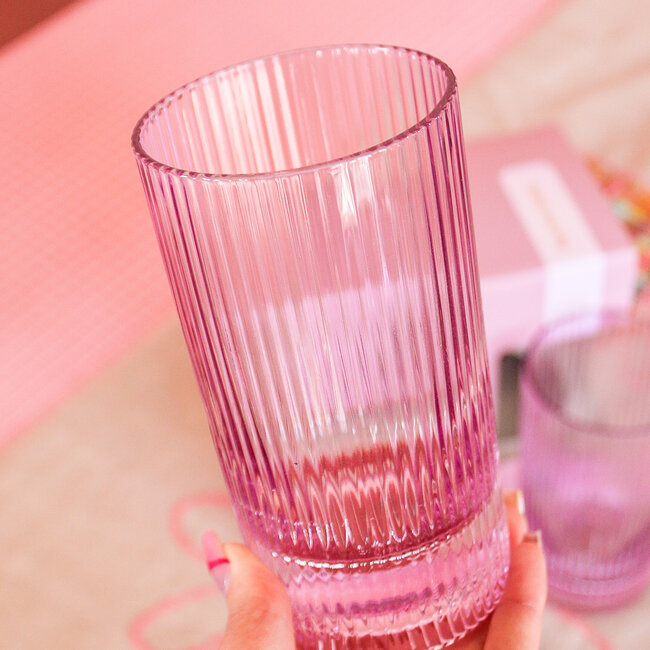 THe Stella Highball Glass Set of 2 Lilac