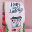 Home For the Holidays Christmas Village Kitchen Tea Towel