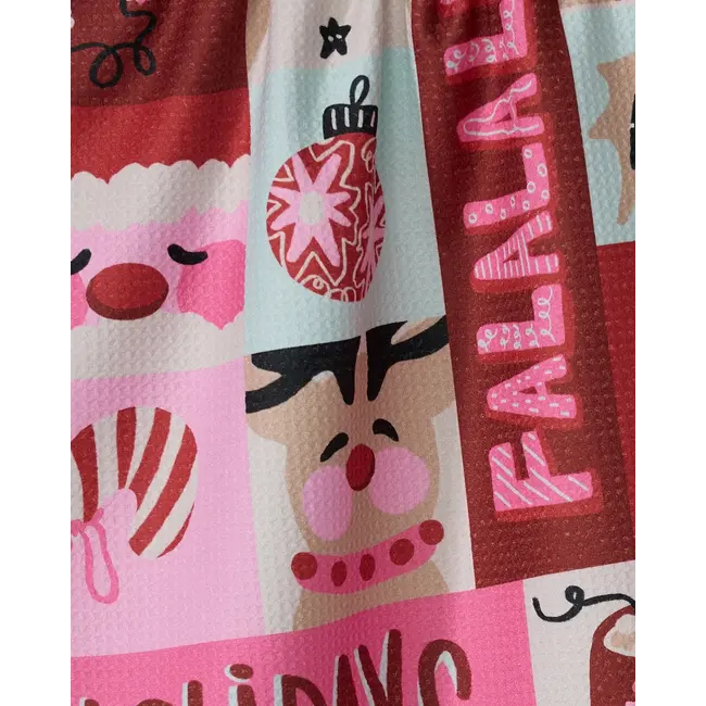 Winter Wonder Geometry Tea Towel