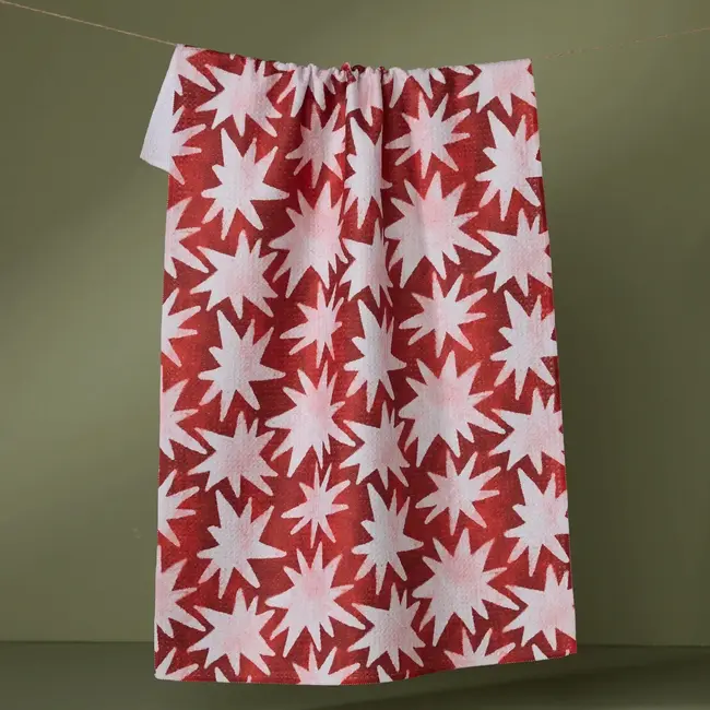 Estrellas Geometry Tea Towel