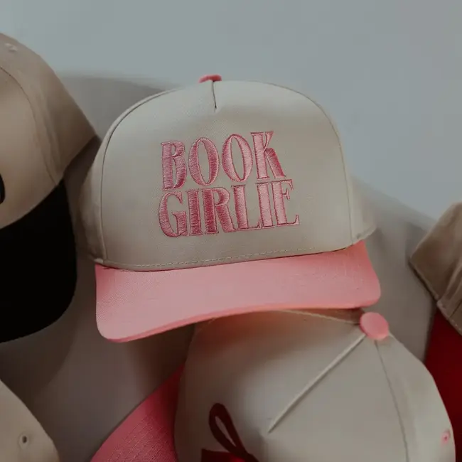 Book Girlie Vintage Embroidered Trucker Hat