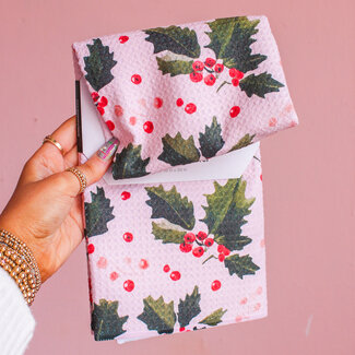 Blushberry Geometry Tea Towel