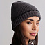 CozyChic Ribbed Blanket Stitch Beanie Carbon