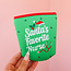 Santa's Favorite Nurse Iced Cup Coolie