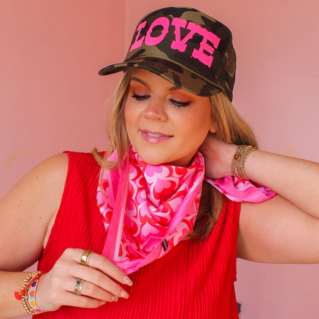 Pop Heart Silky Bandana