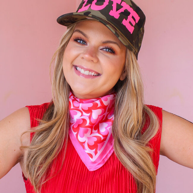 Pop Heart Silky Bandana