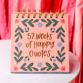 Pippi Post 52 Weeks of Happy Quotes - Desk Flip Calendar