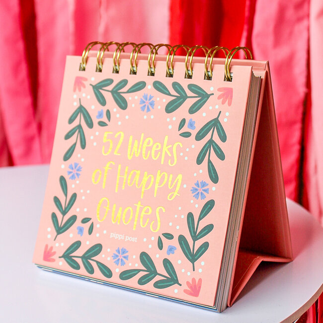 52 Weeks of Happy Quotes - Desk Flip Calendar