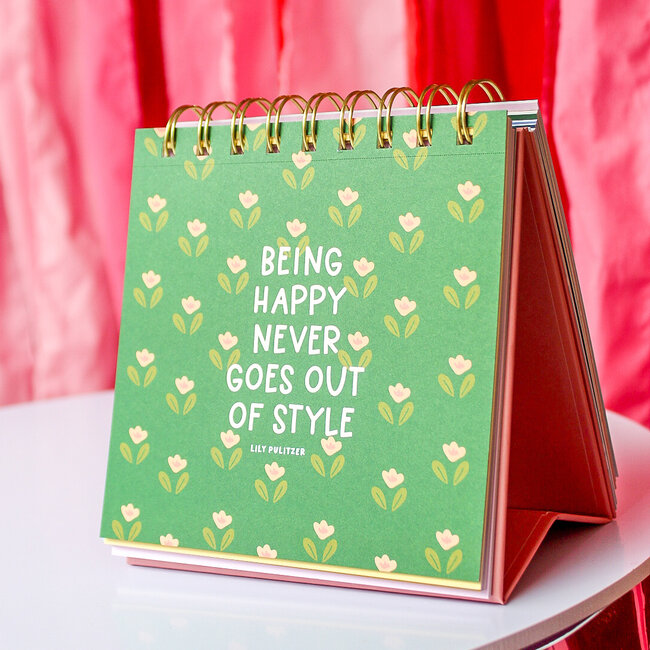 52 Weeks of Happy Quotes - Desk Flip Calendar