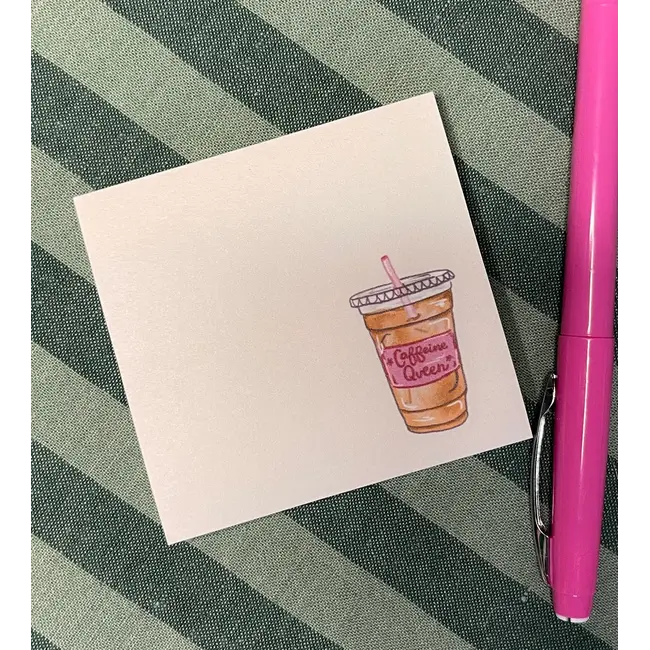 Caffeine Queen Iced Coffee Sticky Notes