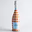 Beau Bottles Wraps Full Size Prosecco Bottle Orange and White Gingham