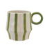 Green & Pink Stripes Mug