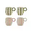 Pink Stripe & Green Dot Mug
