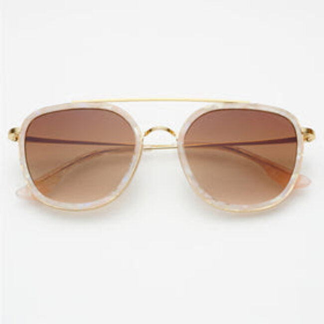 Weston Light Pink & Brown Sunglasses by Freyr