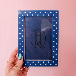 Polka Dot Photo Frame Blue
