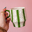 Green Stripes & Dots Mug