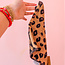 Leopard Print Woven Terry Wash Cloth with Loop