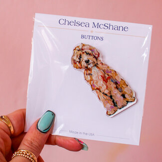 Golden Doodle Button