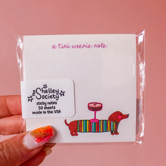 A Tini Weenie Note Dachshund Martini Post It Notes