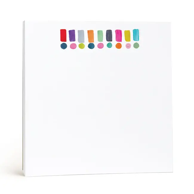 Happy Dots Exclamation Square Notepad