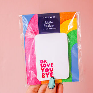 efrances Ok Love You Bye Little Stickies