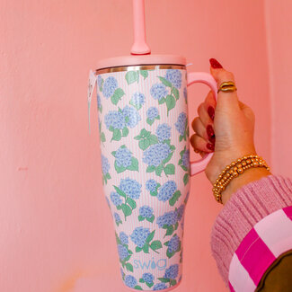 Swig 40oz Mega Mug - Hydrangeas