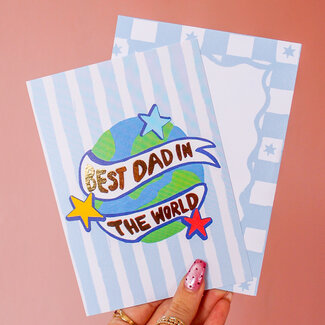 Eleanor Bowmer Best Dad in the World Card