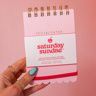 Bubble Gum Mini Spumoni Swirls Notepad