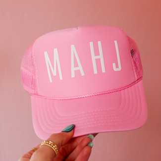 Pink Mahj Trucker Hat