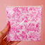 Pink Toile Cocktail Napkin
